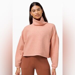 LULULEMON Pink Pastel Peaceful Moments Pullover Sweater Size L/XL